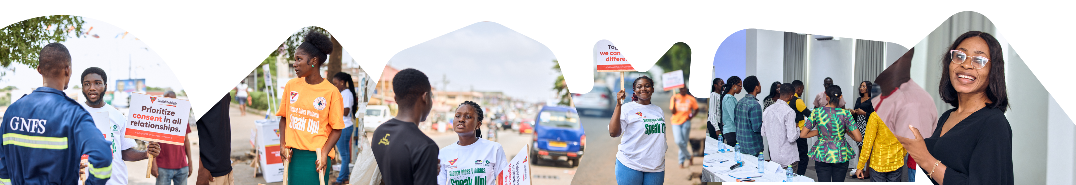 Group of images of girls